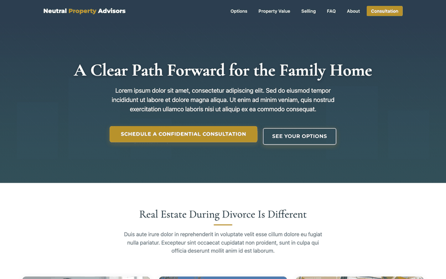 Divorce — Neutral Third Party